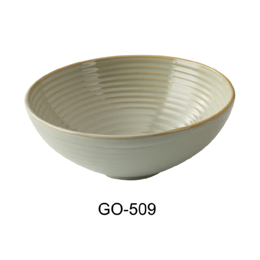 Yanco GO-509 9-1/2 Inch Porcelain Serving Bowl 67 Oz Golden Coast