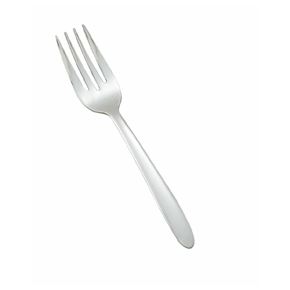 Winco 0019-06 6-1/4 Inch Salad Fork Heavy Weight Flute Mirror Finish Stainless Steel