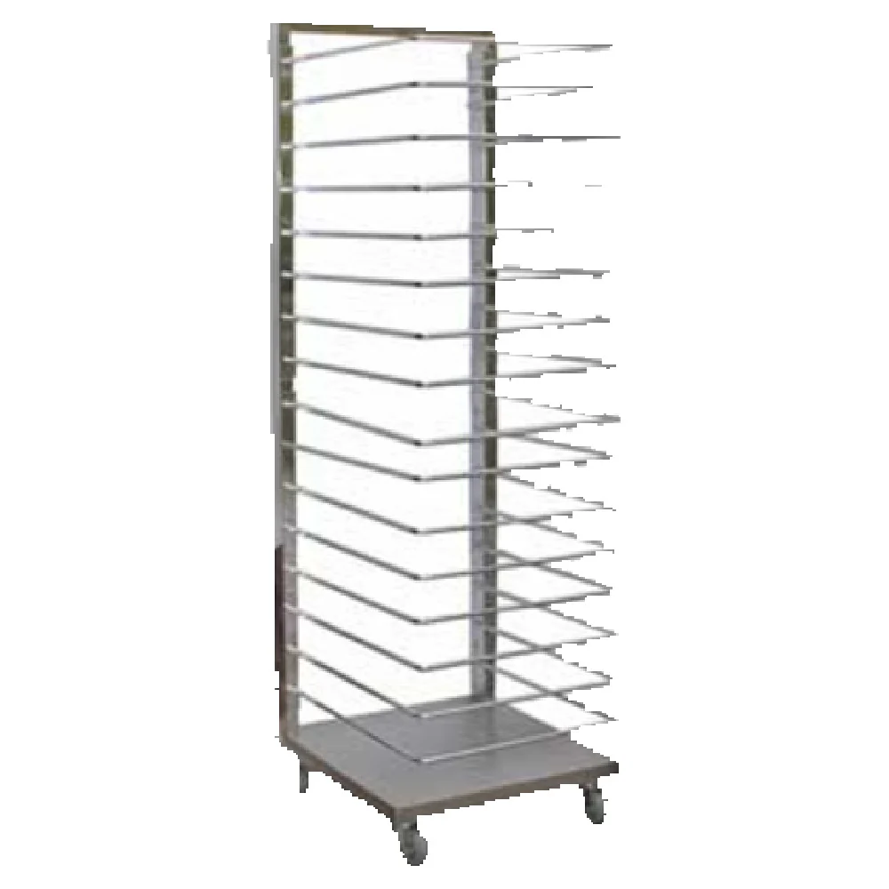 GSW USA DN-RA16 21 Inch 20 x 20 Inch Pan Rack Stainless Steel with Swivel Casters