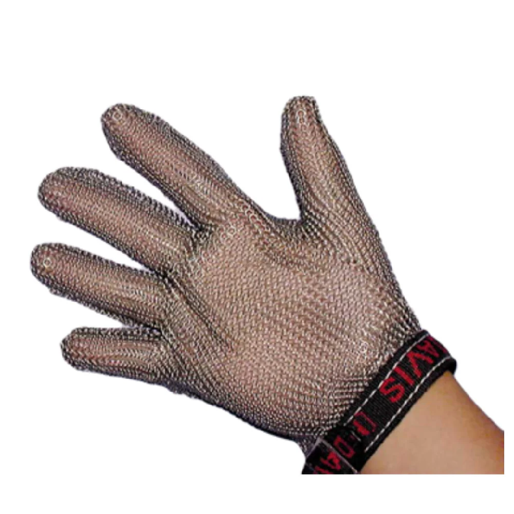 Omcan 13561 Xx-large Cut Resistant Glove with Reversible 5-finger Design and Brown Strap Stainless Steel Omcan 13561 Xx-large Cut Resistant Glove with Reversible 5-finger Design and Brown Strap Stainless Steel