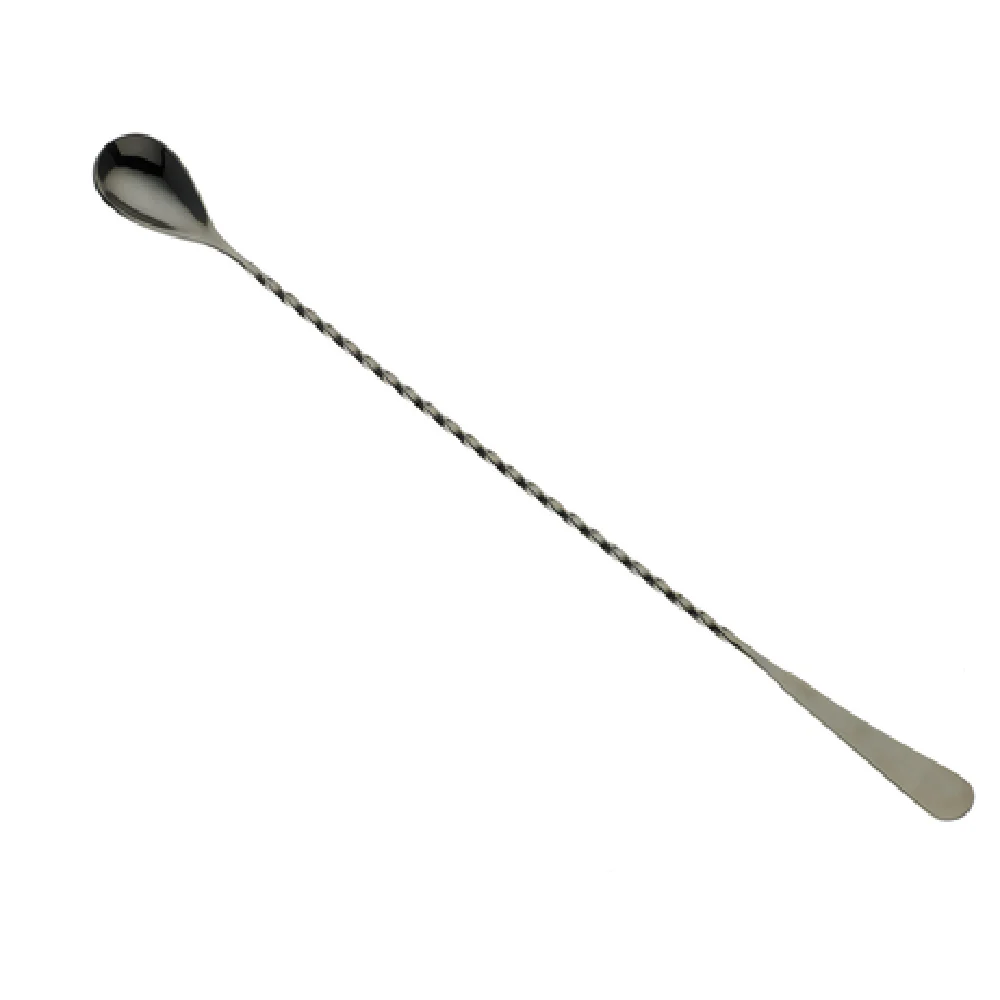 Mercer Culinary M37010BK 13-3/16 Inch Bar Spoon Machined End Twisted Stem Stainless Steel Gun Metal Black Finish Mercer Culinary M37010BK 13-3/16 Inch Bar Spoon Machined End Twisted Stem Stainless Steel Gun Metal Black Finish