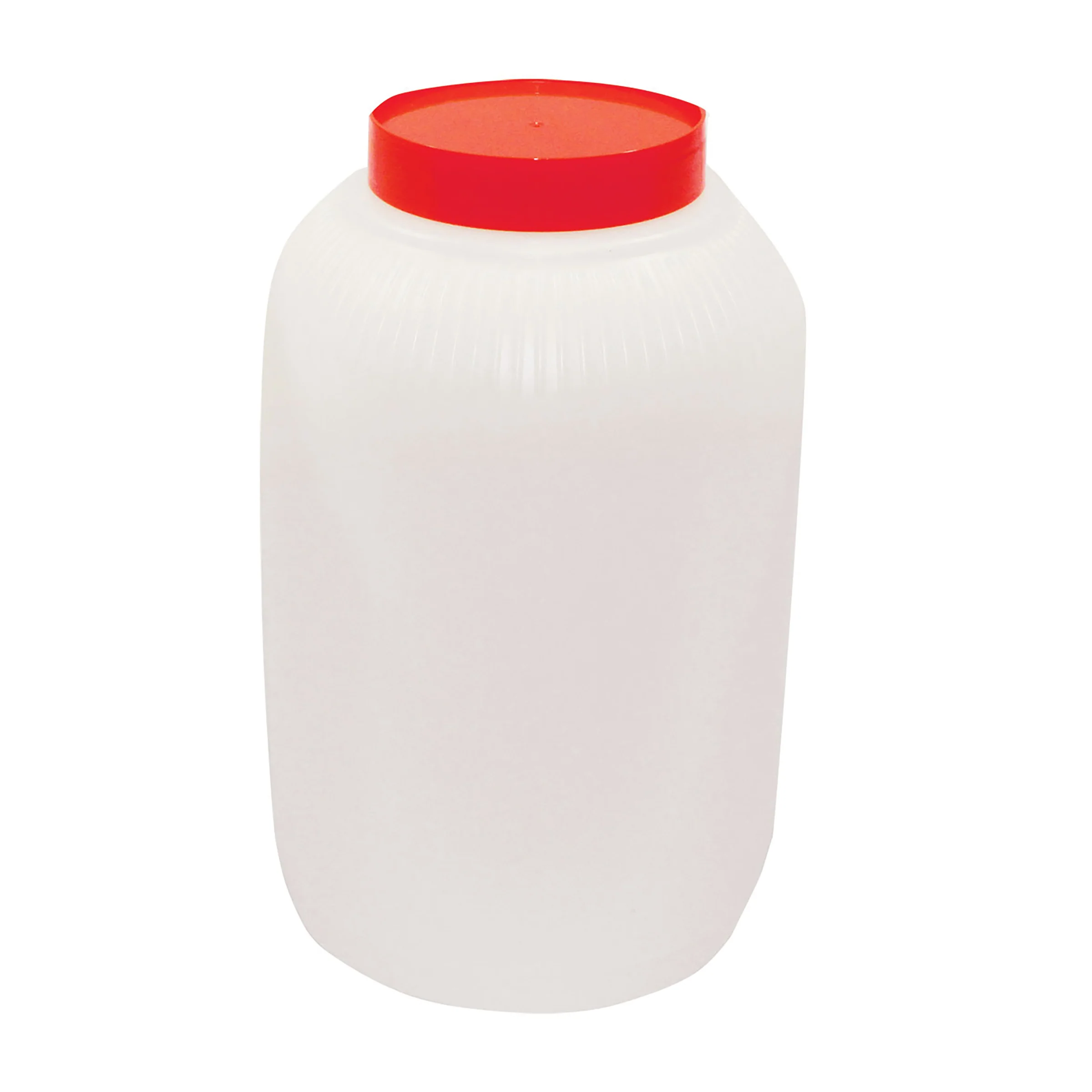 Tablecraft JC1128R 6 Inch Diameter Backup Mix Bottle Red Polyethylene Tablecraft JC1128R 6 Inch Diameter Backup Mix Bottle Red Polyethylene