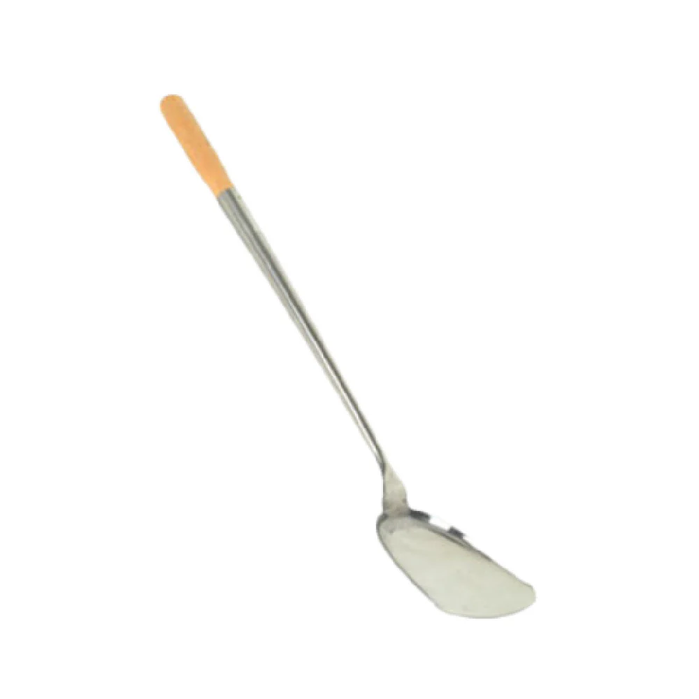 Thunder Group SLSPA002 4 to 4-1/4 Inch Turner Shovel Wood Handle Stainless Steel Thunder Group SLSPA002 4 to 4-1/4 Inch Turner Shovel Wood Handle Stainless Steel