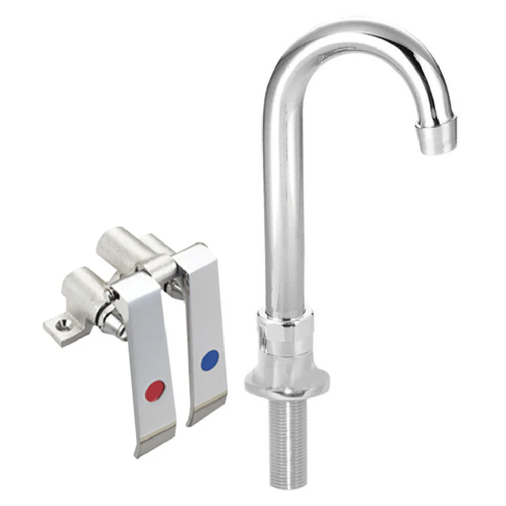 BK Resources BKDMKV-DGS-G Knee Valve Lead Free Chrome Plated with Spout BK Resources BKDMKV-DGS-G Knee Valve Lead Free Chrome Plated with Spout