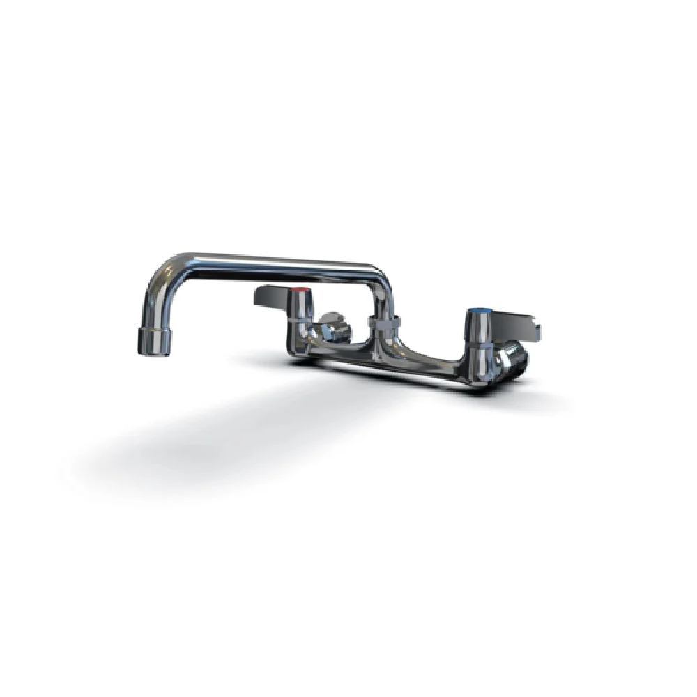 NBR Equipment P3W8S14 17 Inch Wall Mount Faucet Lead Free 14 Inch Swing Spout