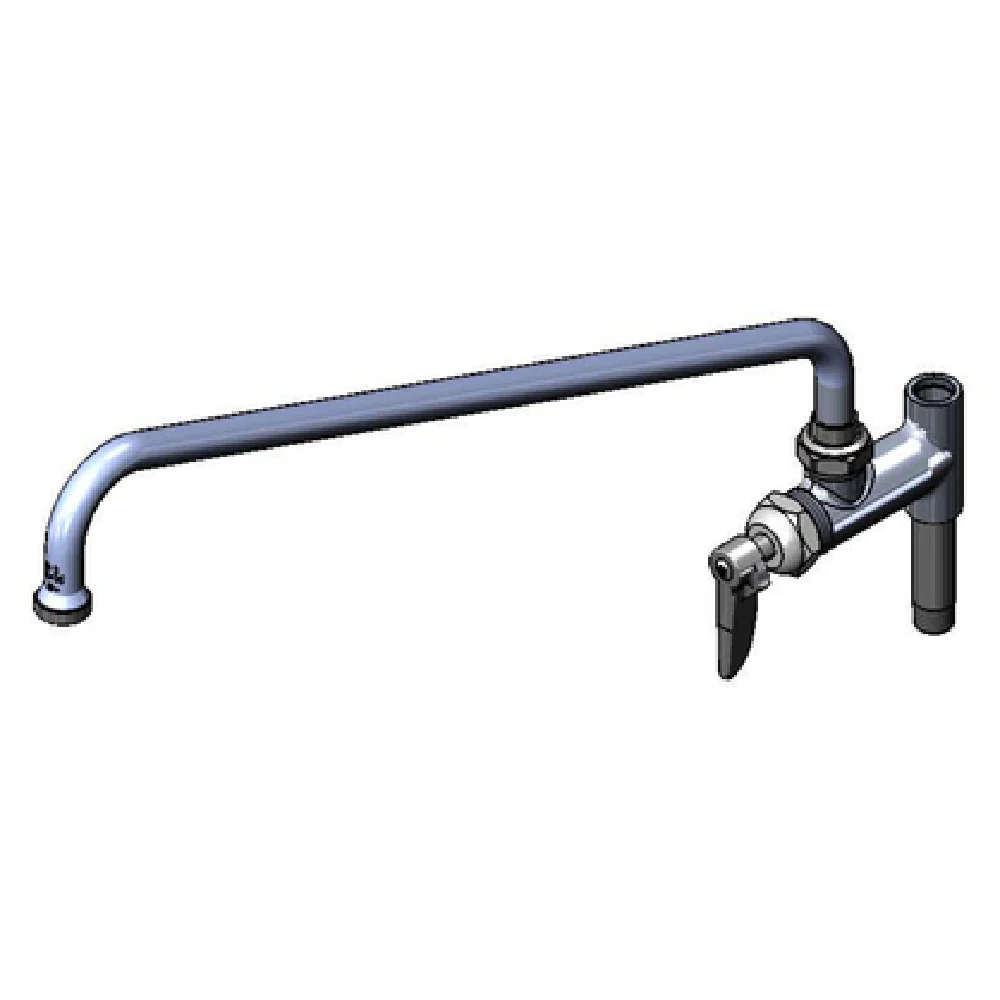 T&S Brass B-0157-CR Add-On Faucet with Ceramas Cartridge and 18 Inch Swing Nozzle