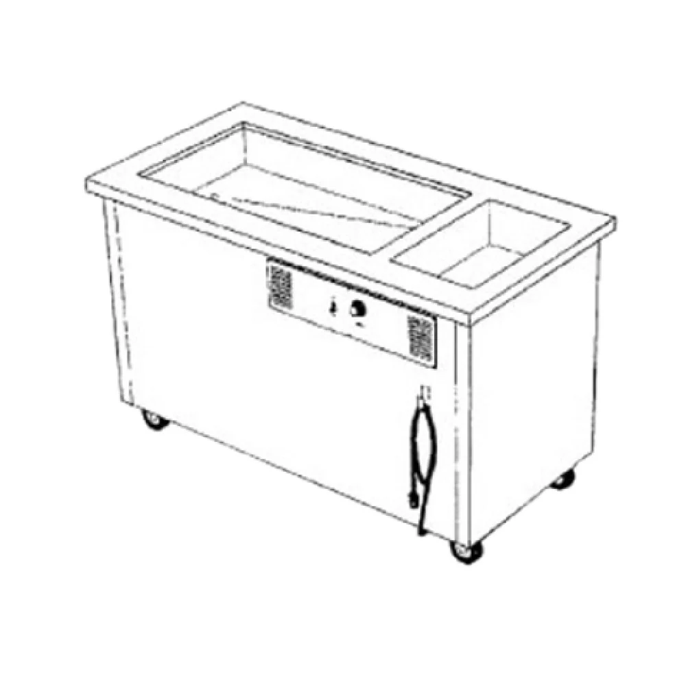 Delfield SHC-74-NU 74 Inch Shelleysteel Combination Hot and Cold Serving Counter Delfield SHC-74-NU 74 Inch Shelleysteel Combination Hot and Cold Serving Counter