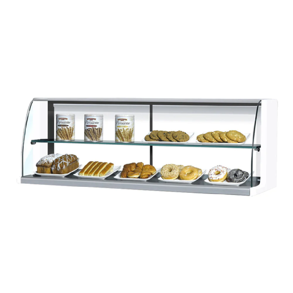 Turbo Air TOMD-30HW 28 Inch Top Display Dry Case High Model Stainless Steel Interior with Glass Front and Side Walls