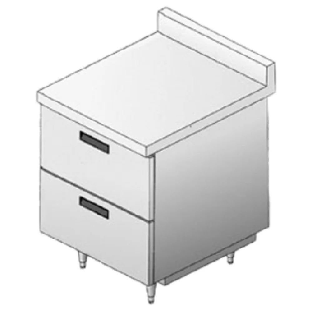 Delfield F16DD27 27 Inch Utility Stand Drawer Base Stainless Steel Top