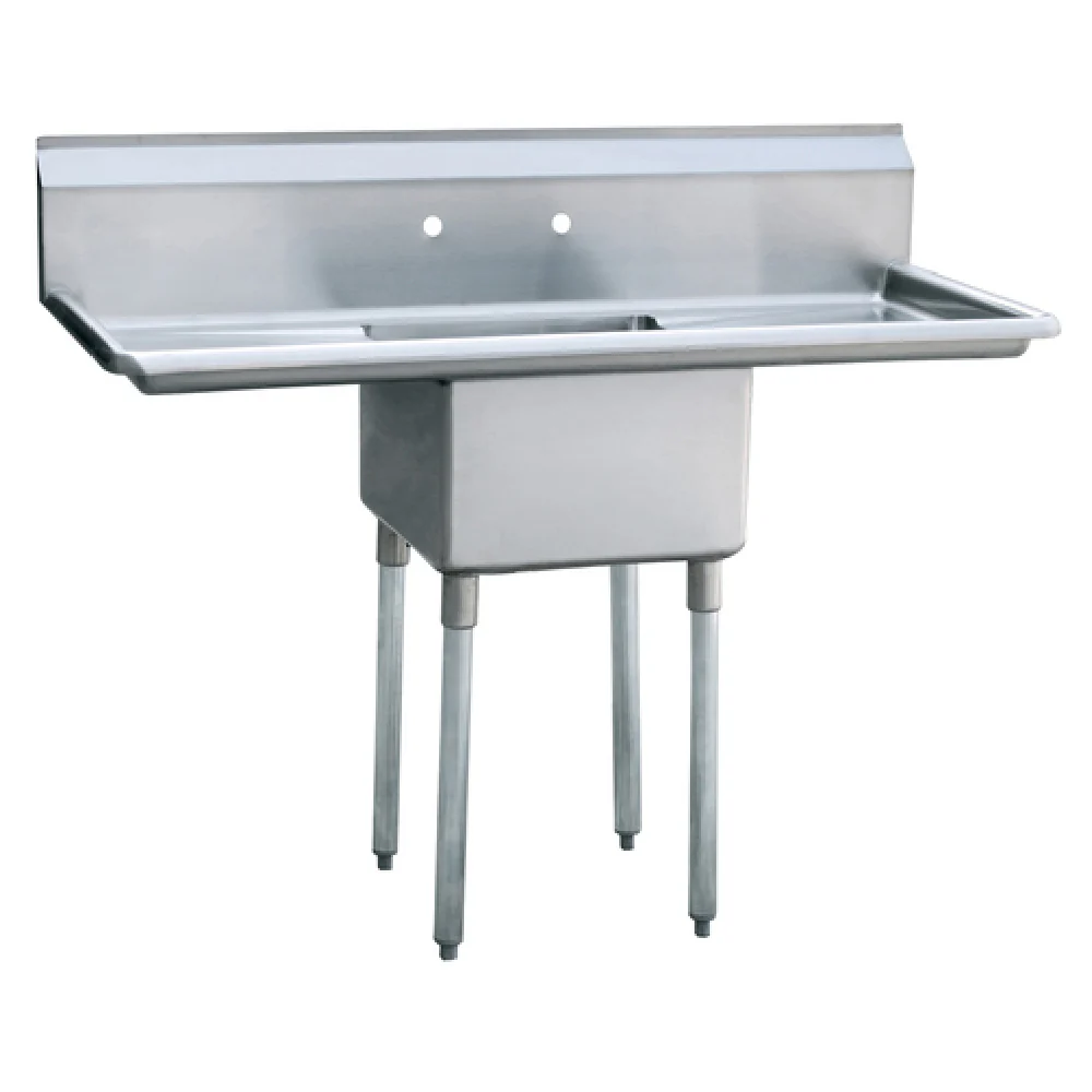 Atosa MRSA-1-D 54 Inch One Compartment Sink with Left and Right Drainboards Atosa MRSA-1-D 54 Inch One Compartment Sink with Left and Right Drainboards