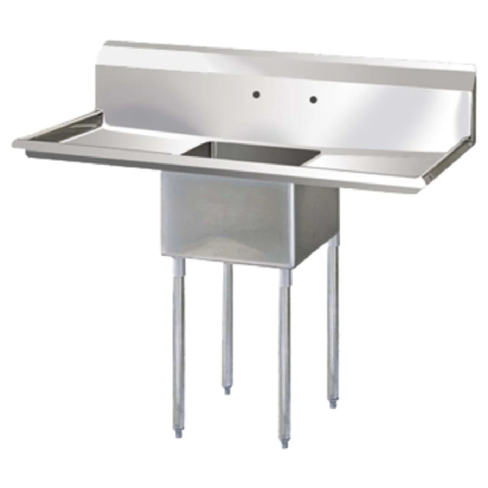 Turbo Air TSA-1-D1 54 Inch Sink with 18 Inch Left and Right Drainboards