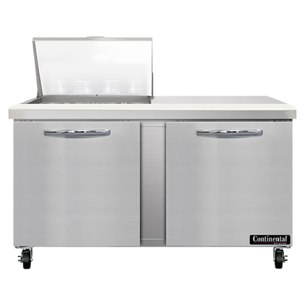 Continental Refrigerator SW60N12M 60 Inch Refrigerated Counter 17 Cu Ft with Mighty Top Continental Refrigerator SW60N12M 60 Inch Refrigerated Counter 17 Cu Ft with Mighty Top