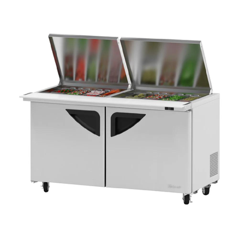 Turbo Air TST-60SD-24-N-FL 60 Inch Super Deluxe Sandwich Salad Unit with Flat Lids
