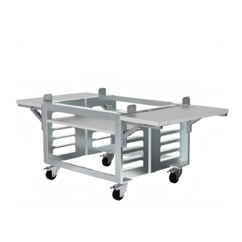 Cadco OST-195-CS-FUS 31 Inch Mobile Equipment Stand Aluminum with Pan Rack Slides Cadco OST-195-CS-FUS 31 Inch Mobile Equipment Stand Aluminum with Pan Rack Slides