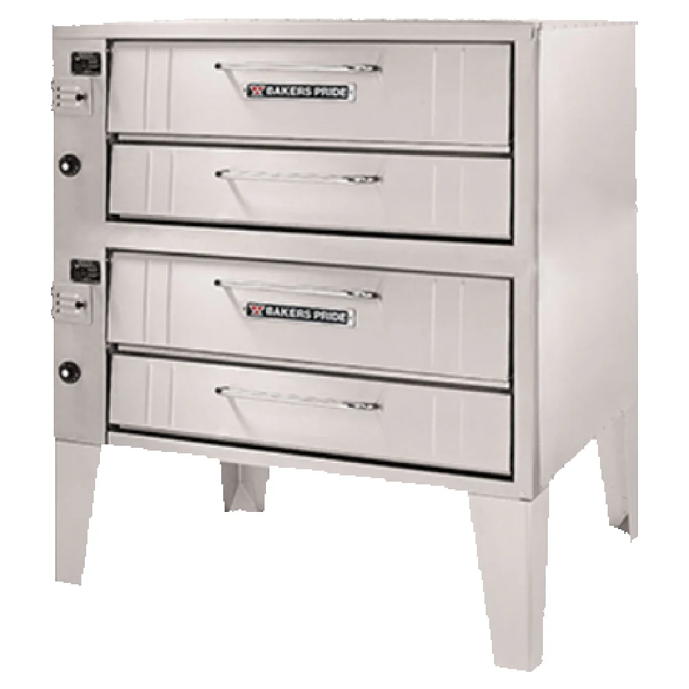 Bakers Pride 252_NAT 36 Inch Gas Pizza Bake Oven with Dual 8 Inch Decks 120000 BTU Bakers Pride 252_NAT 36 Inch Gas Pizza Bake Oven with Dual 8 Inch Decks 120000 BTU
