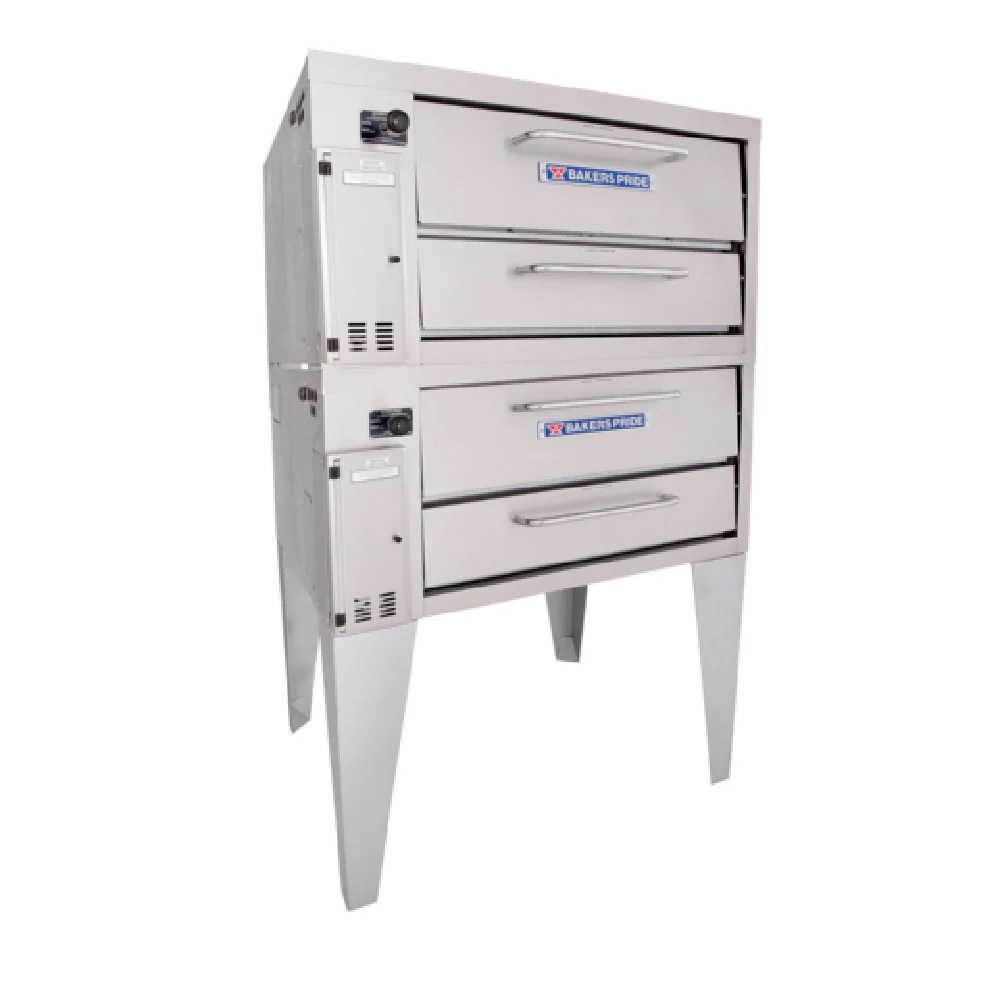 Bakers Pride 252_NAT 36 Inch Gas Pizza Bake Oven with Dual 8 Inch Decks 120000 BTU Bakers Pride 252_NAT 36 Inch Gas Pizza Bake Oven with Dual 8 Inch Decks 120000 BTU