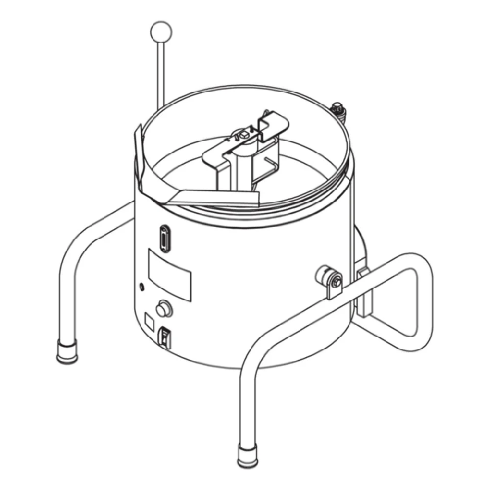 Groen GFK-20-220V 22 Quart Electric Fudge Kettle Mixer Tilting Stainless Steel