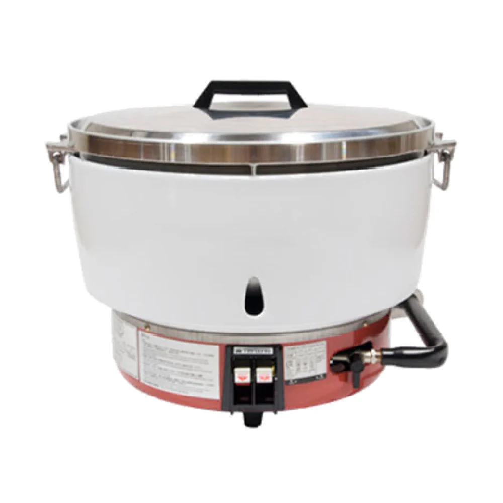 Town RS-50P-R 21 Inch Propane Gas Rice Cooker 55 Cup Uncooked Capacity 27300 BTU