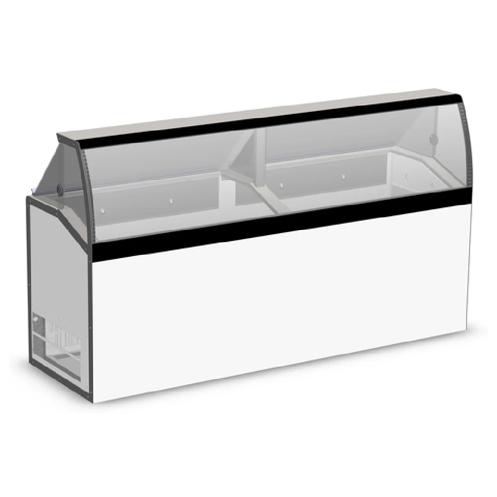 Master-Bilt DD-88LCG 90 Inch Ice Cream Dipping Display Cabinet with Storage