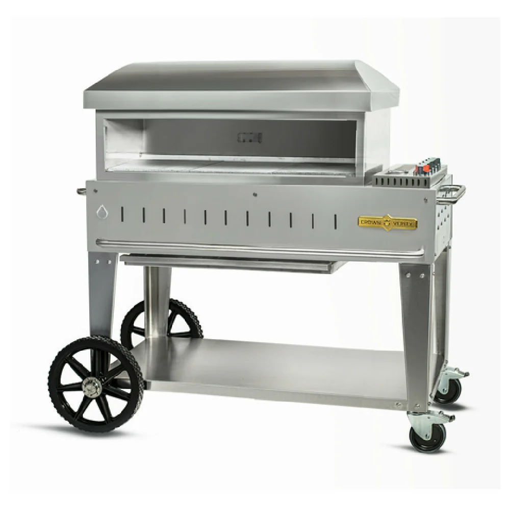 Crown Verity CV-PZ-36-MB 36 Inch Mobile Series Pizza Oven Gas with 3 Burners