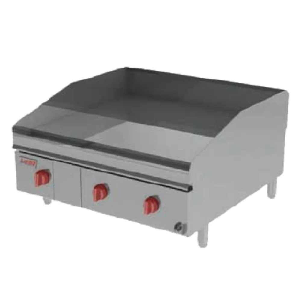Lang 236ZTDC 36 Inch Gas Griddle Stainless Steel with Chrome Plate 105000 BTU Lang 236ZTDC 36 Inch Gas Griddle Stainless Steel with Chrome Plate 105000 BTU