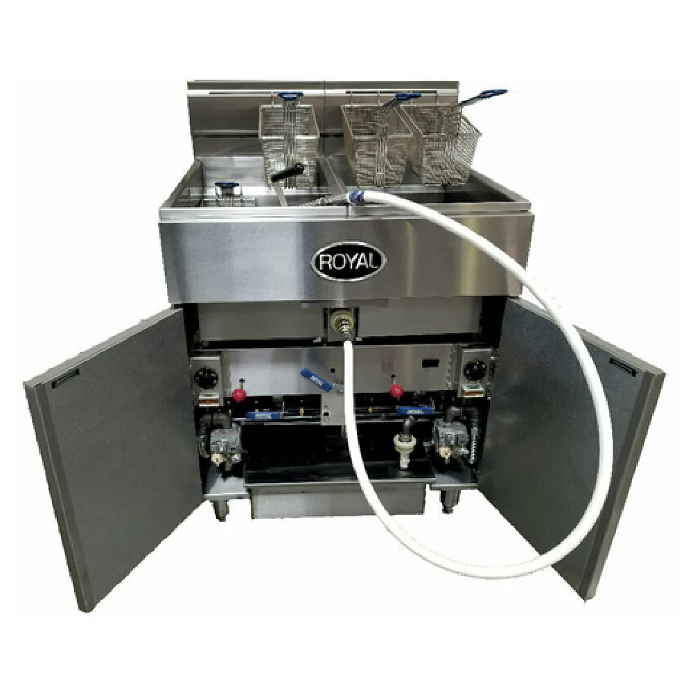 Royal Range Of California RFT-50-2-CM_LP Multivat Fryer Battery Gas Floor Model