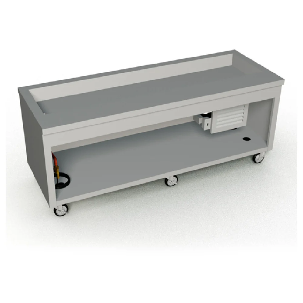 Duke TCM-88PG_217103 88 Inch Mobile Cold Food Unit with Ice Pan Stainless Steel
