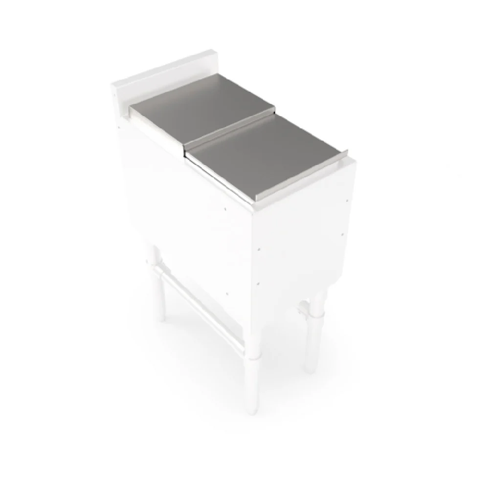 John Boos UBIBL-1812 12 Inch Slim-line Underbar Ice Bin Cover Stainless Steel with Durable Design