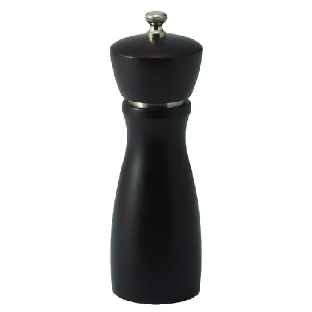 Winco WPM-6CD 6 Inch Carbon Steel Grinder Beechwood Pepper Mill with Durable Design