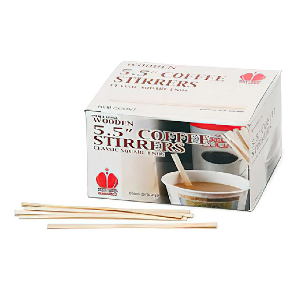Royal Industries COF STR WOOD Coffee Stirrer 5.5