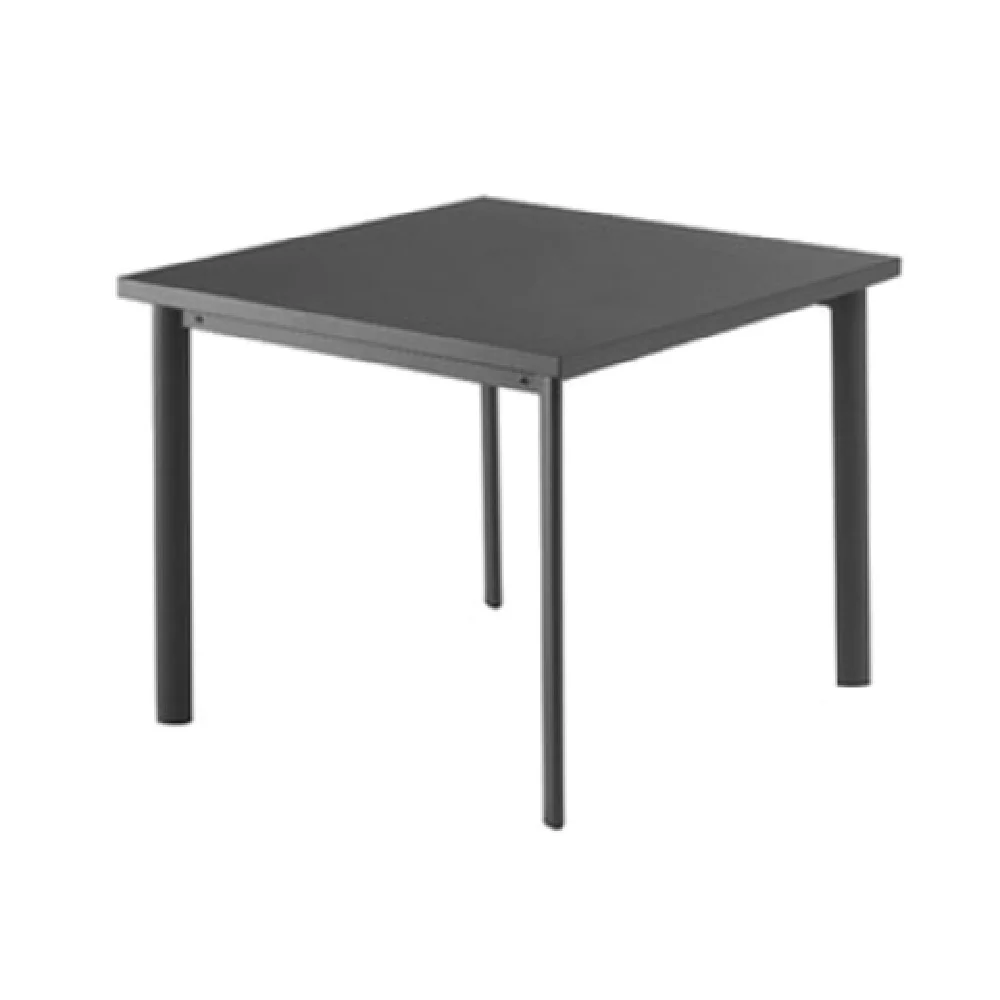 Emuamericas Llc E303-24 40 Inch Square Table Steel Top Tubular Legs Outdoor Emuamericas Llc E303-24 40 Inch Square Table Steel Top Tubular Legs Outdoor