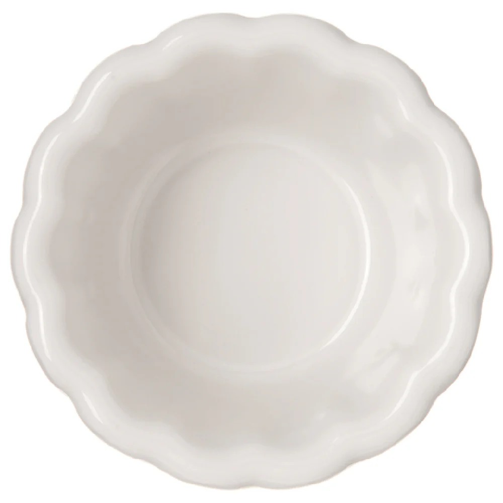Carlisle 4394342 3-1/11 Inch Ramekin 2 Oz Scalloped Melamine Bone Carlisle 4394342 3-1/11 Inch Ramekin 2 Oz Scalloped Melamine Bone