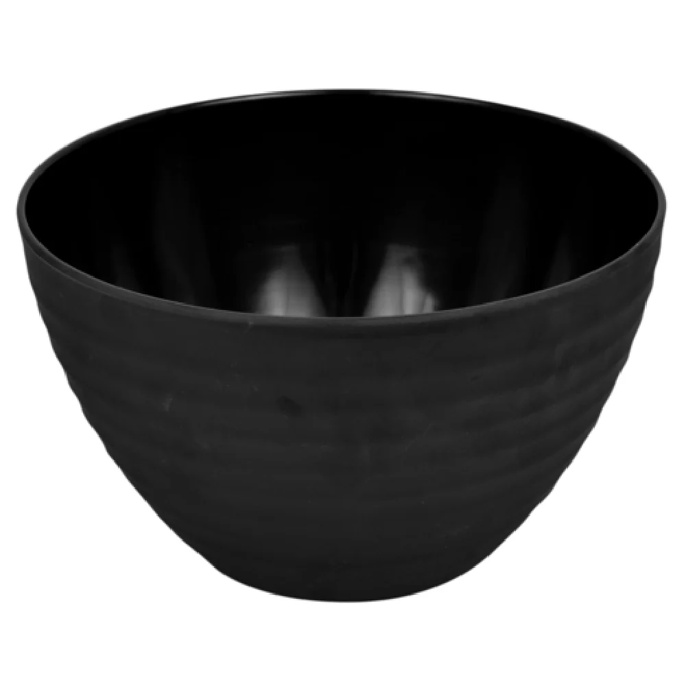BauscherHepp TB1555 4-3/4 Qt Round Bowl Chip and Stain Resistant Melamine Black