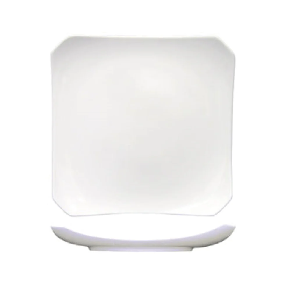 International Tableware PA-50 5-1/2 Inch Square Coupe Plate Lead Free Porcelain