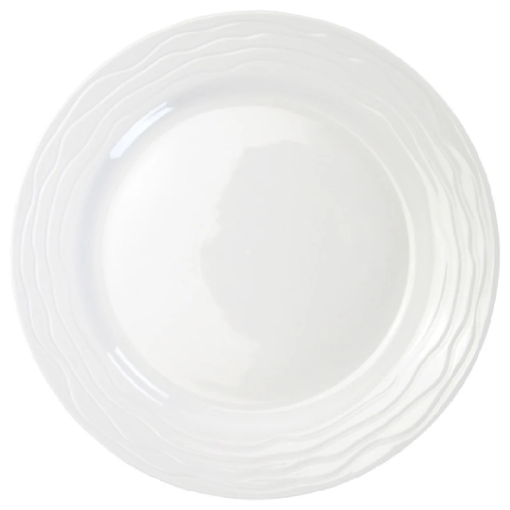 International Tableware WA-8 9 Inch Diameter Round Plate Porcelain Bright White