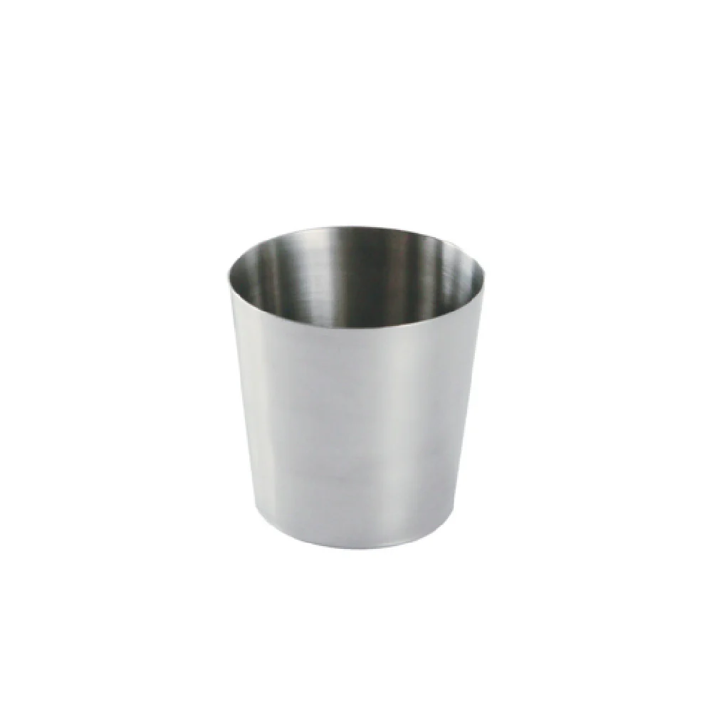 CAC China SMFC-3S 3-1/2 Inch Stainless Steel Mini Fry Cup with Smooth Finish CAC China SMFC-3S 3-1/2 Inch Stainless Steel Mini Fry Cup with Smooth Finish