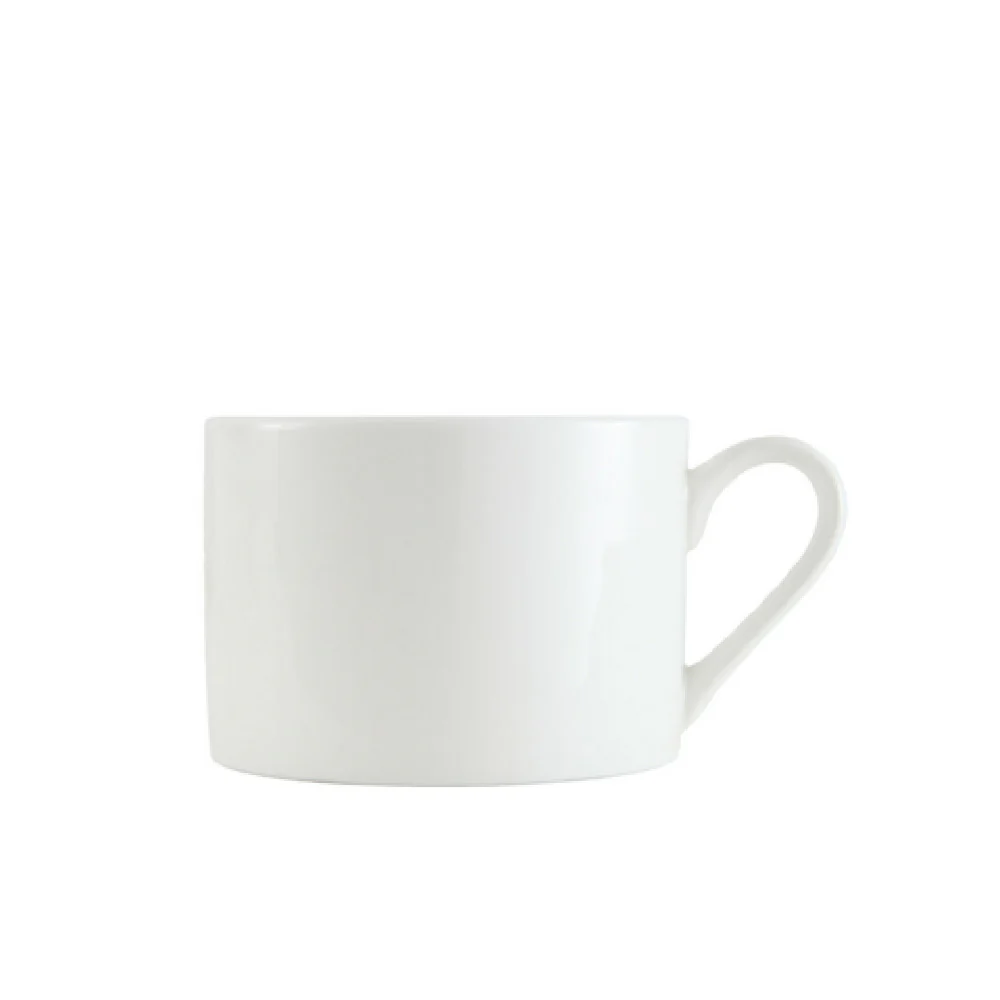 Fortessa RRP.CAMELIA.10 8 Oz Can Coffee Cup Vitrified Ceramic Dishwasher Safe