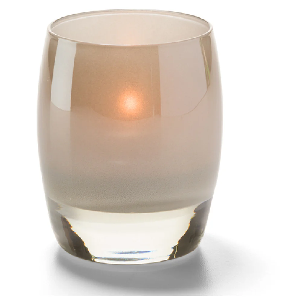 Hollowick 6414SA 3 Inch Glass Votive Lamp Stone Aura Candle Lamp