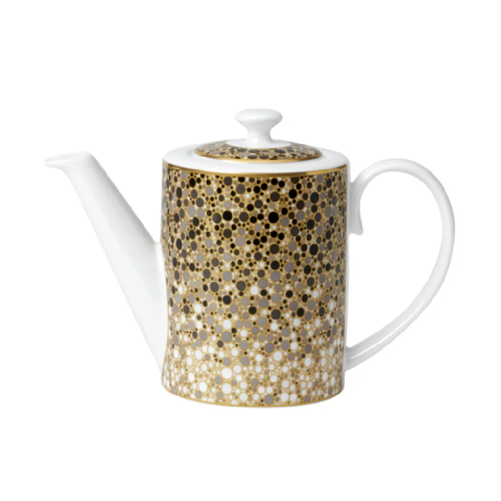 Steelite 82120AND0542 15.25 Oz Connoiseur Beverage Pot Bone China Fizz Black Grey