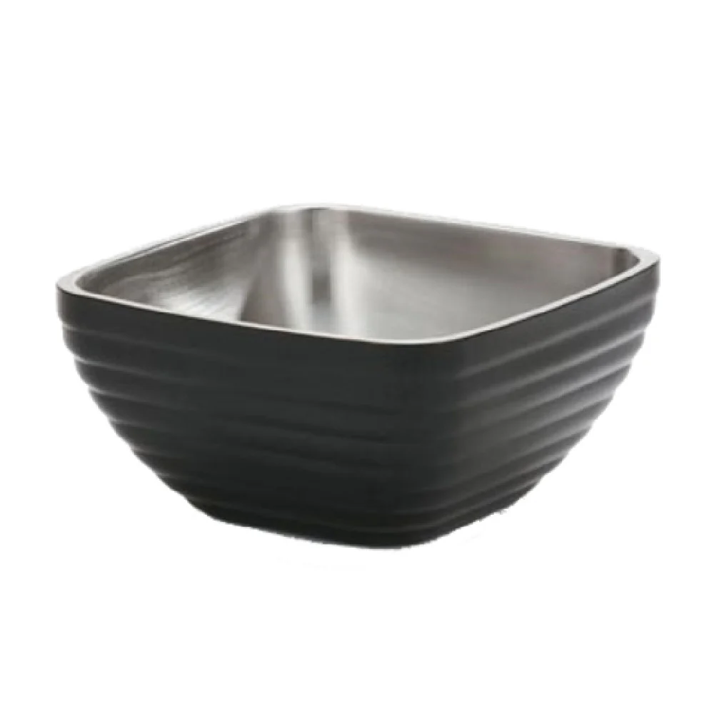 Vollrath 4763260 1.8 Quart Serving Bowl Insulated Double Wall Black Satin Stainless Steel