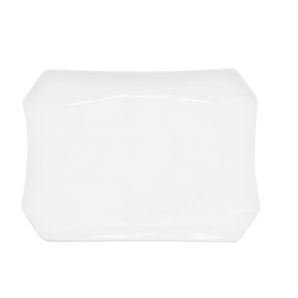CAC China RCN-H12 10-1/2 Inch Rectangular Platter Porcelain with Dishwasher Safe CAC China RCN-H12 10-1/2 Inch Rectangular Platter Porcelain with Dishwasher Safe