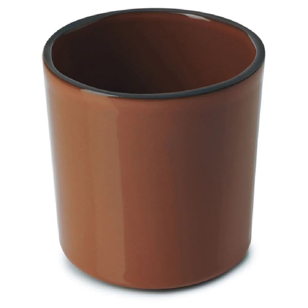 Revol 653860 7-3/4 Oz Round Stackable Cup Porcelain Cinnamon