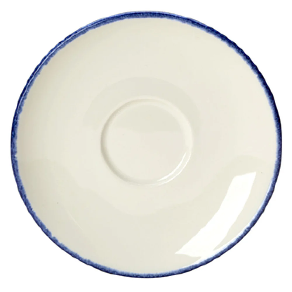 Steelite 1710X0043 5.0 Inch Dapple Blue Saucer China - 3 Dozen Bundles