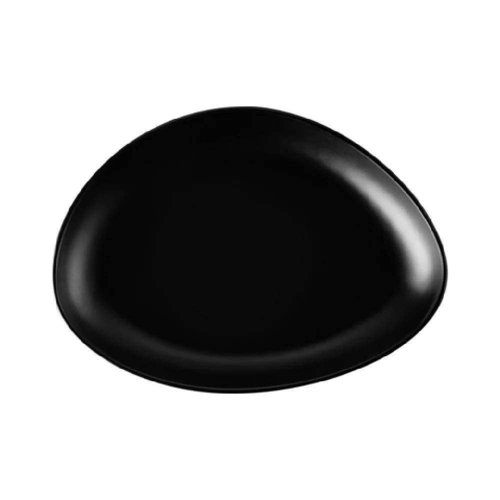 CAC China XSTN-8-K 8 Inch Coupe Triangular Plate Matte Black 36 Packs CAC China XSTN-8-K 8 Inch Coupe Triangular Plate Matte Black 36 Packs