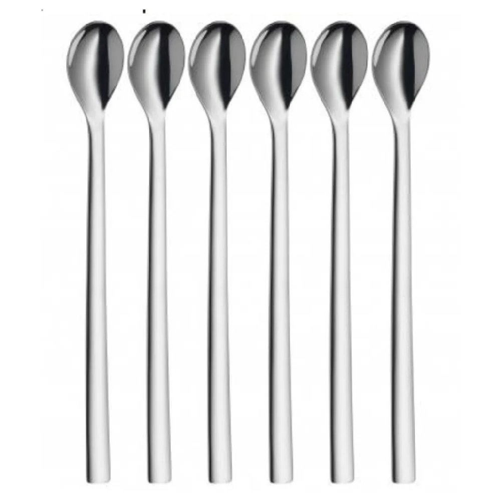 BauscherHepp 12.9140.6046 8-5/8 Inch Long Drink Spoon Dishwasher Safe 18/10 Stainless Steel Set of 6