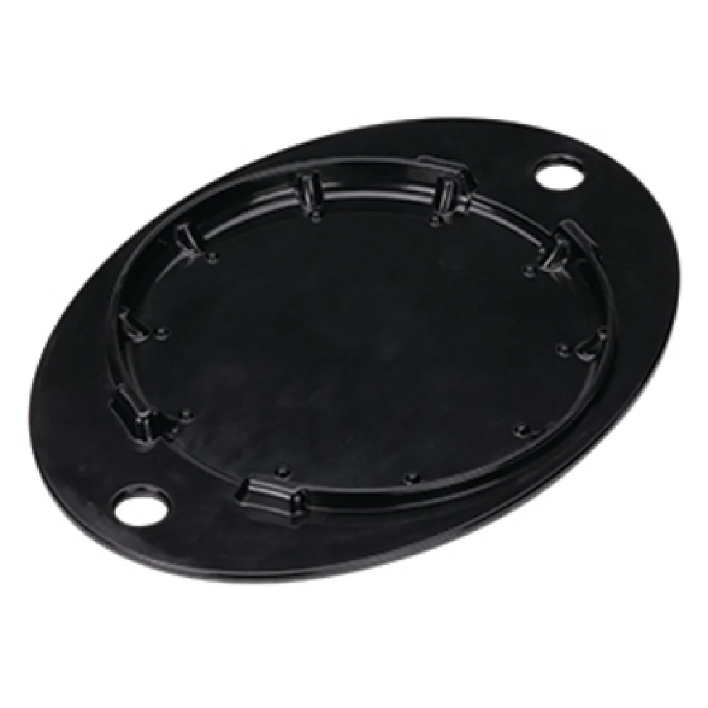 Service Ideas HS15BL2 9-1/4 Inch Insulated Skillet Holder Black Plastic with Notched Foot