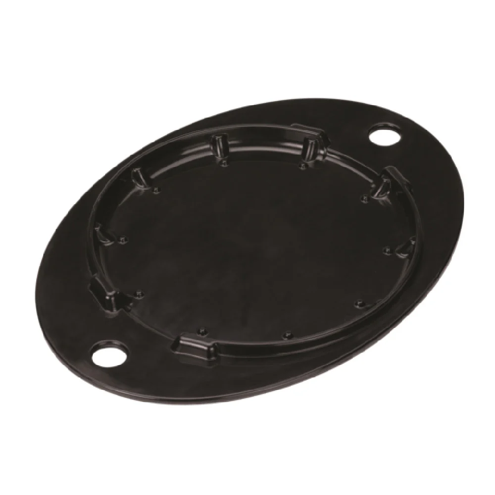 Service Ideas HS15BL2 9-1/4 Inch Insulated Skillet Holder Black Plastic with Notched Foot Service Ideas HS15BL2 9-1/4 Inch Insulated Skillet Holder Black Plastic with Notched Foot