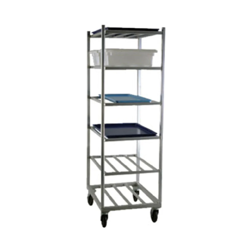 New Age Industrial 1356 20 Inch Wide Mobile Cart with (6) Shelves Aluminum Construction