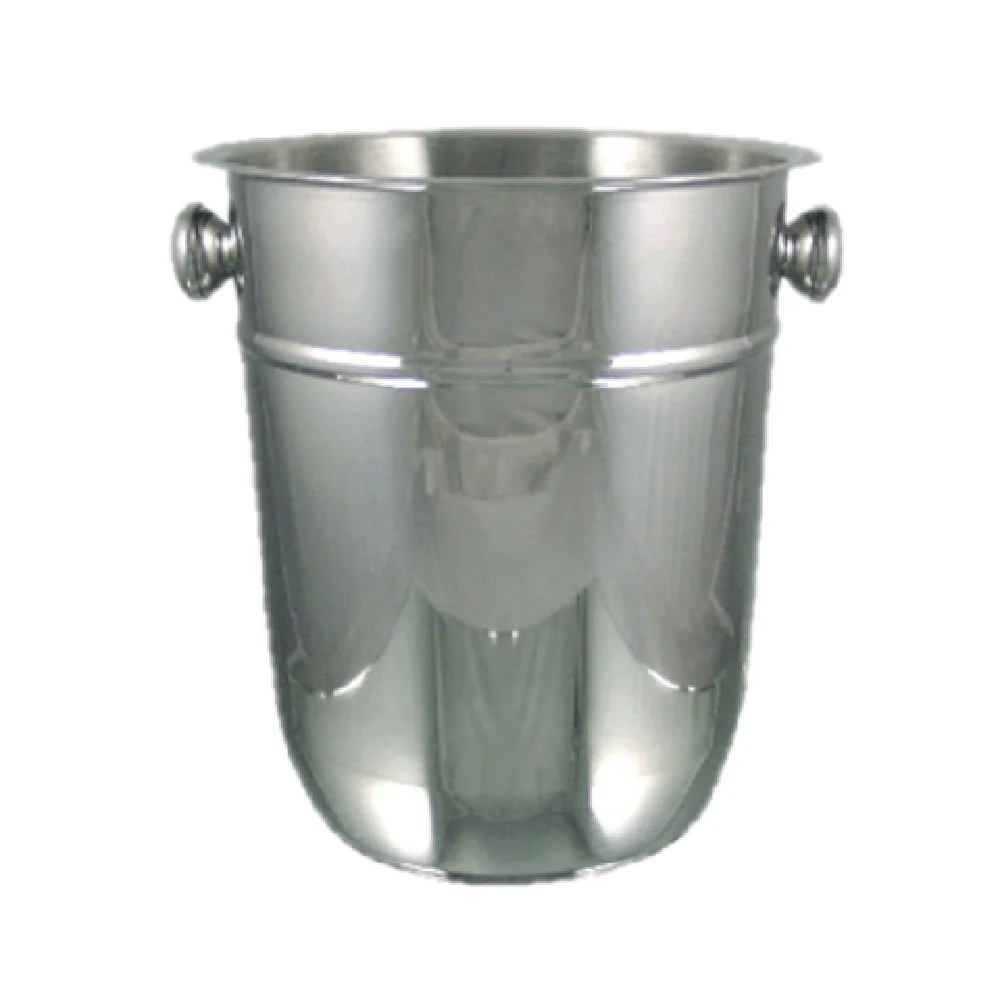 International Tableware IBS-III-C 8 Quarts Champagne Bucket with Side Knob Handles Stainless Steel International Tableware IBS-III-C 8 Quarts Champagne Bucket with Side Knob Handles Stainless Steel