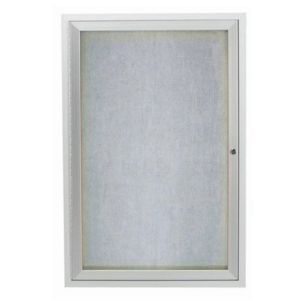 Aarco ODCC4836RI 36 Inch Aluminum Bulletin Board Enclosed Illuminated